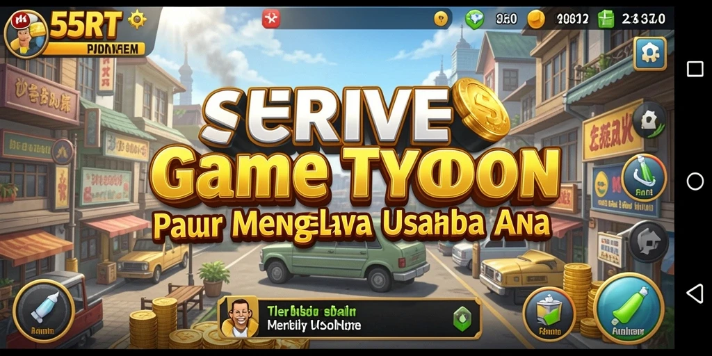 Tangkapan layar menunjukkan pengalaman gameplay Tycoon yang mendebarkan.