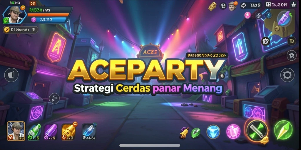 Screenshot gameplay ACEPARTY menunjukkan taktik dan strategi yang mendebarkan.