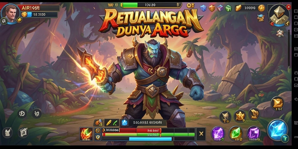 Tampilan gameplay menakjubkan dari AIR168 dengan aksi ARPG yang mendebarkan.