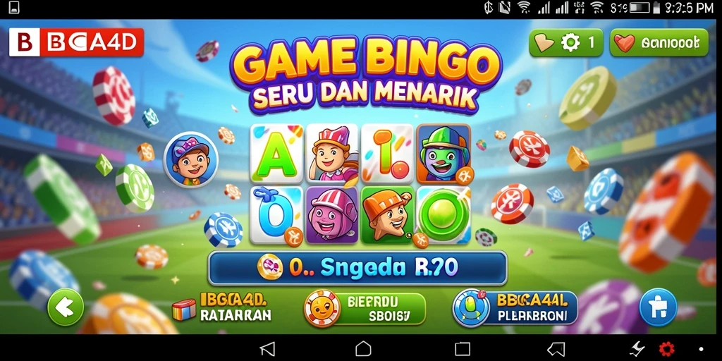 Tampilan gameplay seru dalam permainan Bingo BBCA4D.