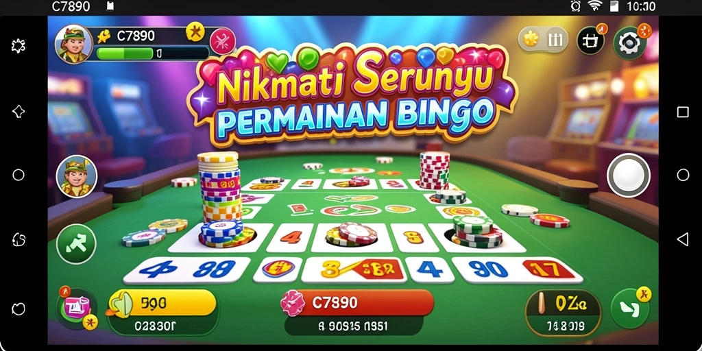 Tampilan gameplay C7890 yang menarik saat permainan Bingo sedang berlangsung.