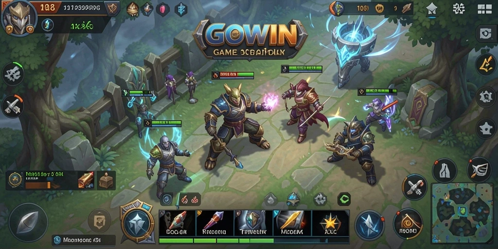 Screenshot GOWIN menampilkan aksi strategis dalam gameplay SLG yang menegangkan.