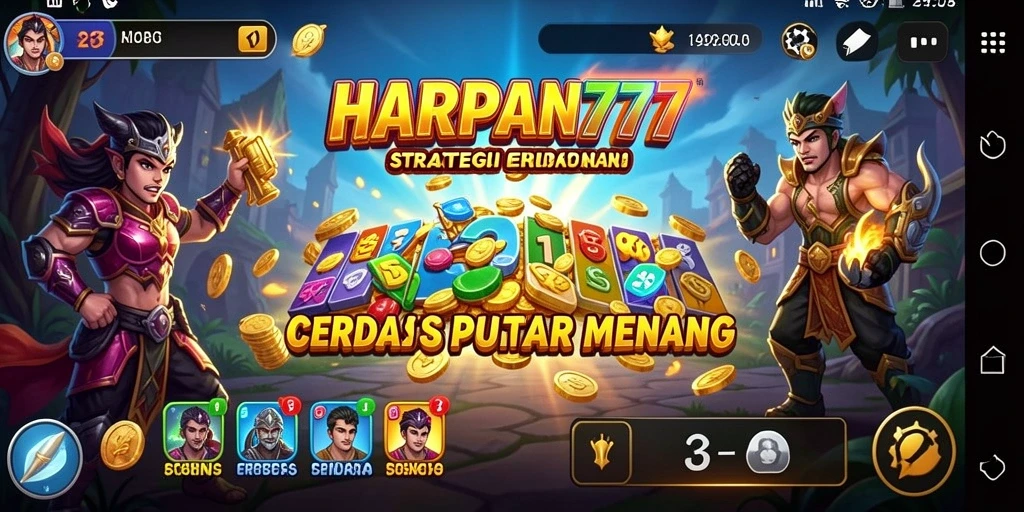 Tampilan seru gameplay HARAPAN777 dengan taktik yang mendebarkan.