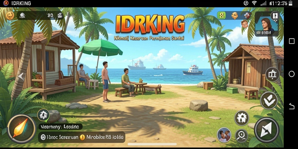 Tampilan gameplay seru dari IDRKING saat Anda menyelesaikan level.