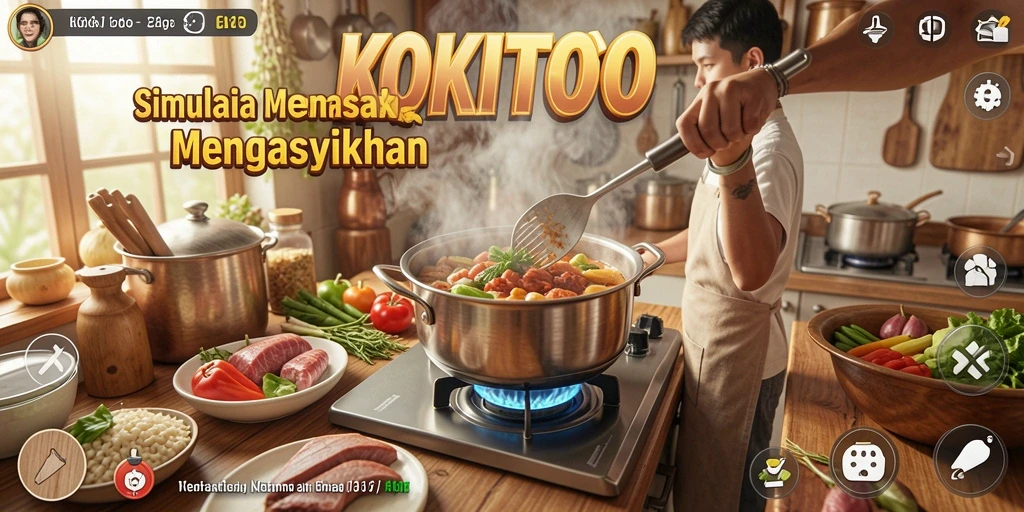 Tampilan gameplay yang menarik dan penuh warna dari KOKITOTO.