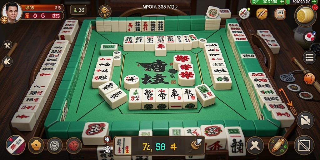 Tangkapan layar MPO303 menampilkan permainan Mahjong yang seru dengan desain ubin yang menarik.