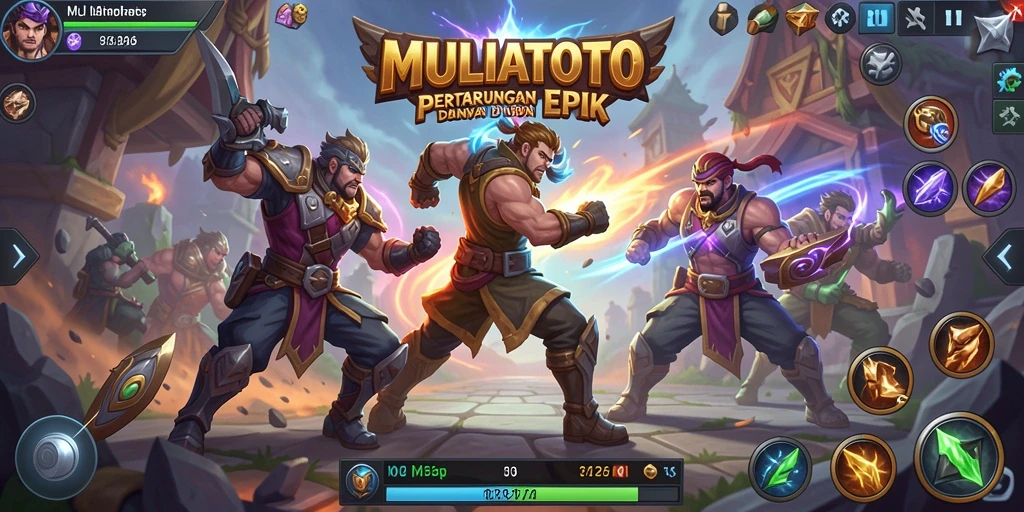 Tampilan gameplay seru dan mendebarkan dalam MULIATOTO