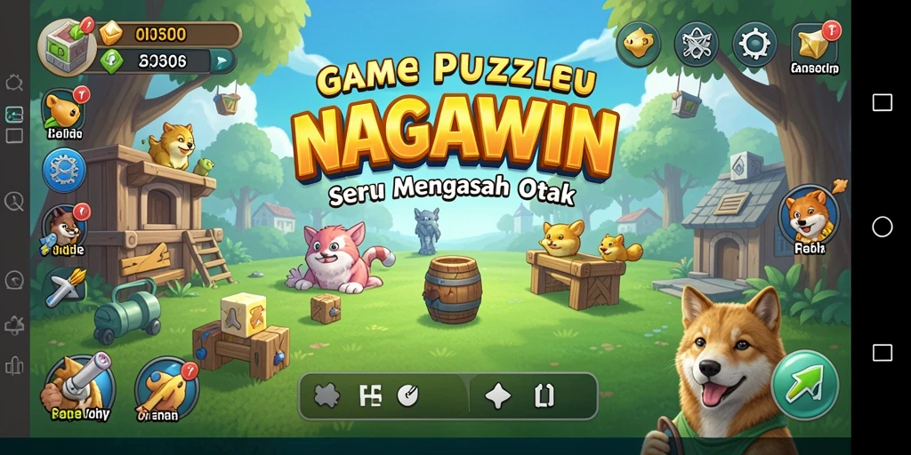 Tampilan gameplay menantang dan menarik dari NAGAWIN.