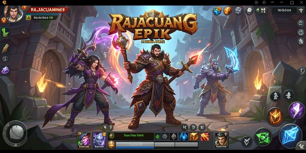 Tampilan menarik dari gameplay ARPG di RAJACUAN69.