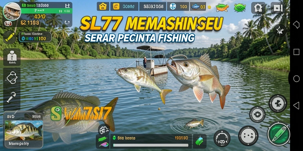 Tampilan gameplay memancing yang seru dan interaktif dalam SL777.